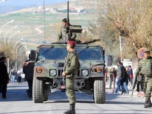 Tunisian soldiers patrol a street (image used for illustrative purposes)