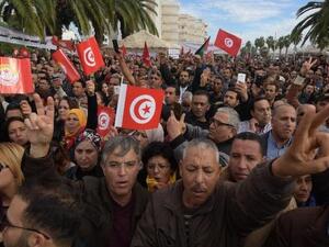 The decision to stage the general strike “is part of effort to defend national sovereignty and independence of national decision,” UGTT Secretary-General Noureddine Taboubi said in press statements. (AFP)