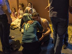 Relatives grieve at hospital August 20, 2016 in Gaziantep following a late night militant attack on a wedding party in southeastern Turkey. (AFP/Ahmed Deeb) Relatives grieve at hospital August 20, 2016 in Gaziantep following a late night militant attack on a wedding party in southeastern Turkey. (AFP/Ahmed Deeb)