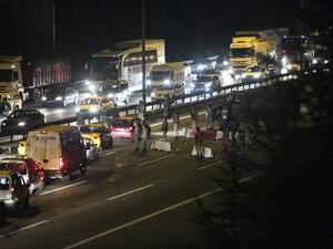 Turkish military control a road in Istanbul on July 16, 2016, after Turkish troops launched a coup. (AFP/Gurkan Ozturk) Turkish military control a road in Istanbul on July 16, 2016, after Turkish troops launched a coup. (AFP/Gurkan Ozturk)