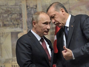 الرئيس الروسي فلاديمير بوتين ونظيره التركي رجب طيب أردوغان