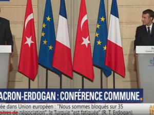 الرئيسان الفرنسي ماكرون ونظيره التركي أردوغان 