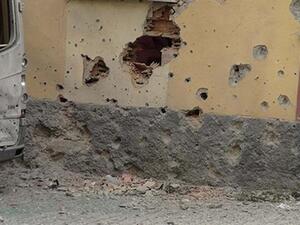 Two rockets were fired from the Syrian side of the border, damaging a high school and other buildings in Kilis. (Twitter/Hurriyet Daily News) Two rockets were fired from the Syrian side of the border, damaging a high school and other buildings in Kilis. (Twitter/Hurriyet Daily News)