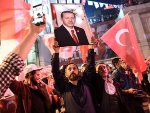 Trump also congratulated Erdogan over the Yes win in the constitutional referendum on Sunday. (AFP)