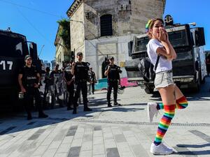 The Trans Pride march, if held, would have been the eighth edition of the event, which promotes rights for transsexuals in Turkey. (AFP)