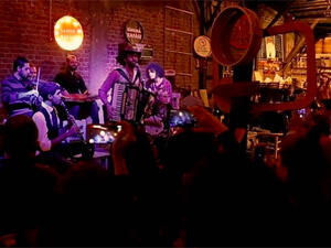 A band in Istanbul is combining American country music with Arabic folk tunes to raise money for refugees. (YouTube)