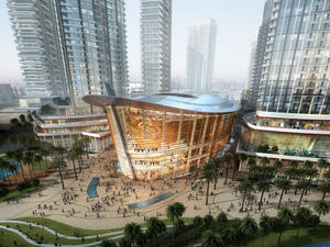 The Dubai Opera House draws architectural inspiration from vintage dhows. (Emaar) 