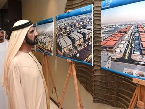 Sheikh Mohammed bin Rashid unveils Dh30 billion Dubai Wholesale City. (Image courtesy of Dubai Media Office)