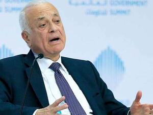 GCC Secretary-General Dr. Abdullatif Al Zayani speaking at the World Government Summit in Dubai. (EAY)