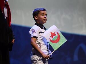 Seven-year-old Mohammed Farah from Algeria was announced the champion of the reading challenge and received $150,000 in prize money. (Twitter)