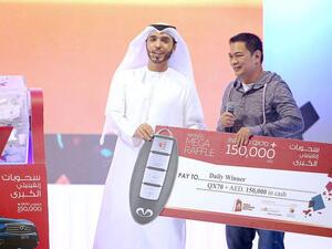 Joel Gutierrez, 43, has worked in the UAE for the last 16 years and can finally return home to start a new life with his family. (Twitter)