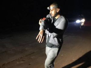 Jalal bin Thaneya setting off on his seven-day journey across the UAE. (Twitter)