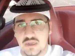 Ghanem Abdullah Mattar was arrested this week after posting a video (YouTube)