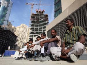 Last year, thousands of migrant workers in Saudi Arabia were stuck without a job or pay. The issue was particularly felt in construction companies such as Saudi Oger and Saudi Binladin. (AFP/ File)