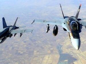 The US deployed jets over Hasakah Thursday, after regime jets attacked YPG positions (AFP/File)