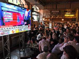 Should there be a Trump win, the sell-offs in global markets will be compounded by the markets having priced in a Clinton victory and were wrong. (AFP/William West)