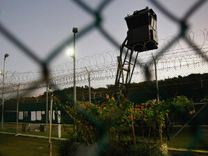 A guard tower is seen at Guantanamo Bay military prison. (AFP/John Moore) A guard tower is seen at Guantanamo Bay military prison. (AFP/John Moore)