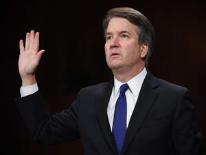 Supreme Court nominee Judge Brett Kavanaugh arrives to testify before the Senate Judiciary Committee on Capitol Hill in Washington. (AFP/File)