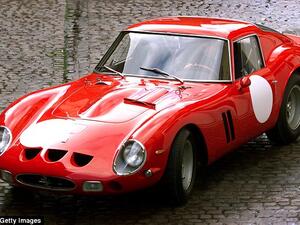 1962 Ferrari 250 GTO, estimated to be worth between $45 million and $60 million.