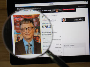 Bill Gates’ fortune grew from an estimated $75 billion last year to $86 billion in 2017. (Shutterstock/ GongTo)