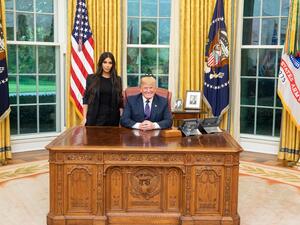 U.S. President Donald Trump and Kim Kardashian West. (Twitter)