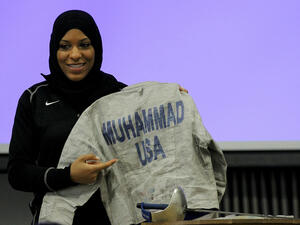 Ibtihaj Muhammad, a black Muslim woman, represented the US in last year's Olympics (Flickr)