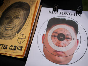 "The reckless remarks of the Israeli defence minister are sordid and wicked behaviour and grave challenge," a North Korean spokesman said. (AFP) 