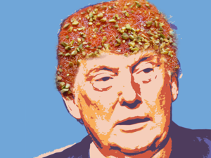"Trump the kunafah" - a new nickname has been coined for the U.S. president (Albawaba/Rami Khoury)