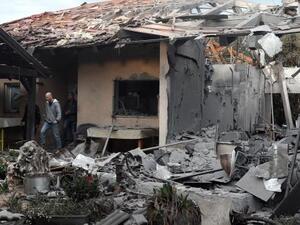 Israel says a long-range rocket launched from the Gaza Strip struck a house in central Israel  (Twitter)