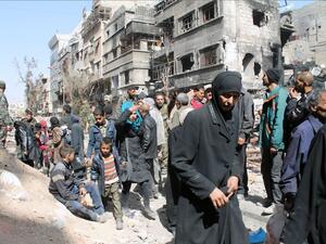 The Fatah movement in Yarmouk has remained neutral since the Syrian war began in 2011. (AFP/File)