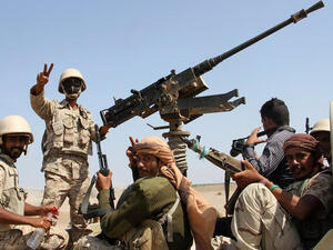 Yemeni army troops advancing further in Saada Province. (AFP/ File)
