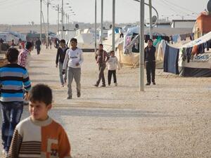 Syrian refugees are seen at Jordan's UN-run Zaatari camp. (AFP/File)