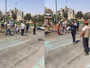 Twitter users posted pictures taken with their phones at the scene of the blast. (Twitter)