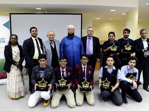 استقطبت المسابقة نحو 180 طالباً وطالبة يمثلون 40 مدرسة من مختلف أنحاء الإمارات