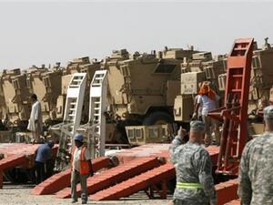 قوات اميركية في الكويت بعد انسحابها من العراق/أ.ف.ب