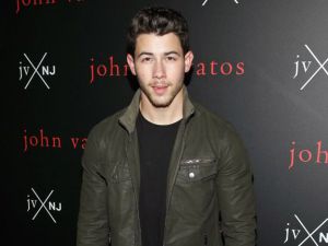 Nick was not joined by fiance Priyanka Chopra (Source:JESSE GRANT / GETTY IMAGES NORTH AMERICA / AFP ) 