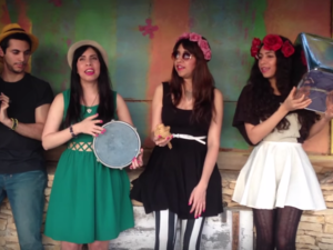 The sisters of A-WA, an Arabic-language folk trio, revamp traditional songs passed down to them from their Yemeni grandmother.  Their hit "Habib Galbi" made it to the top of Israel's music charts this past summer, highlighting Mizrahi culture and making experts speculate at an Israel-Middle East thaw.  (Youtube: Screenshot)