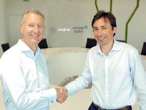 Francisco Salcedo SVP at Etisalat Digital & Alex Moya General Manager Indra in the UAE