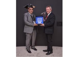 Saleh Al Abddoli, CEO, Etisalat Group with David Haigh, CEO Brand Finance