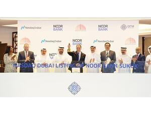 John Iossifidis, CEO Noor Bank Ringing Market-opening Bell for listing
