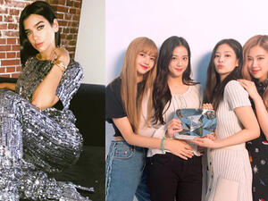 Due Lipa met Black Pink in May (Source: blackpinkofficial, dualipa / Instagram )