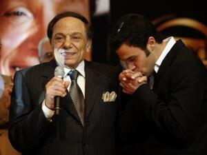 عادل إمام مع ابنه