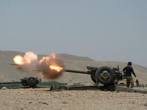 An Afghan National Army soldier fires at Daesh militants in Kot, in the eastern Nangarhar province on June 26, 2016. (AFP/Noorullah Shirzada) An Afghan National Army soldier fires at Daesh militants in Kot, in the eastern Nangarhar province on June 26, 2016. (AFP/Noorullah Shirzada)