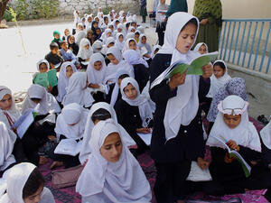 A group of schoolgirls in Afghanistan. (AFP/File) A group of schoolgirls in Afghanistan. (AFP/File)