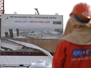 The results mark the first quarter of profitability for the Dubai-based construction company after nine quarters of loss-making as it attempts to restructure and turn around performance. (AFP/ Karim Jaafar)