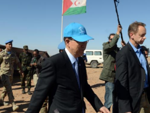 A recent visit by the UN secretary general to the Tindouf refugee camp in Algeria has sparked controversy in Morocco. (AFP/File)