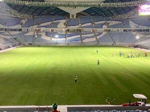 Al Wakrah Stadium after completion of turf laying (Photo: Gulf Times)