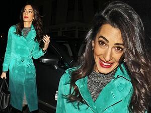 Human rights lawyer Amal Clooney was pictured leaving London's Frontline Club on Wednesday night looking totally chic. (Brunch News)