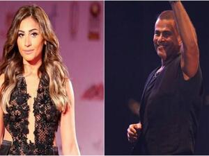 عمرو دياب ودينا الشربيني