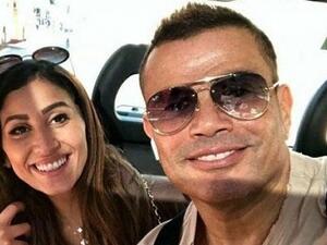 عمرو دياب يحتفل بعيد ميلاده برفقة دينا الشربيني